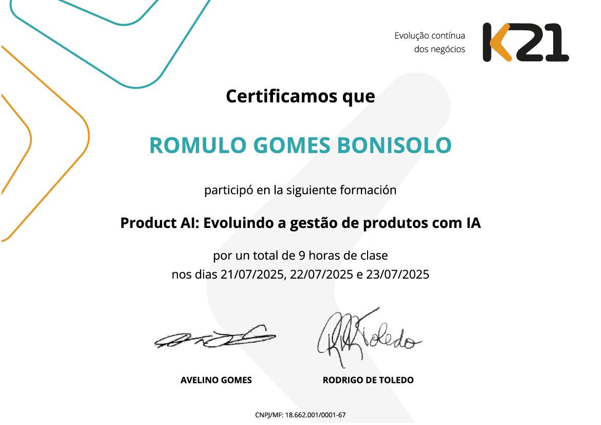 Certificado K21
